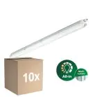 Voordeelpak 10x Philips LED Waterdichte Montagebalk Coreline WT120C G3 28W 4600lm - 840 Koel Wit | 120cm - Vervangt 2x36W