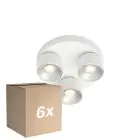 Voordeelpak 6x Nordlux Pitcher Spot Metaal Wit | Geschikt voor 3x GU10