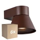 Voordeelpak 6x Nordlux Kyklop Cone Wandlamp Aluminium Roestig | Geschikt voor GU10