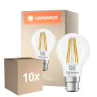 Voordeelpak 10x Ledvance Classic LED B22 Peer Filament Helder 5.9W 806lm - 827 Zeer Warm Wit | Vervangt 60W