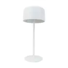Eglo Tafellamp Roccanova Solar Staal Wit 2W 270lm - 830 Warm Wit | IP44 - Aanraak dimbaar - USB-C