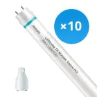 Voordeelpak 10x Philips LED Buis T8 MASTER Value (EM/Mains) High Output 8W 1000lm - 830 Warm Wit | 60cm - Vervangt 18W