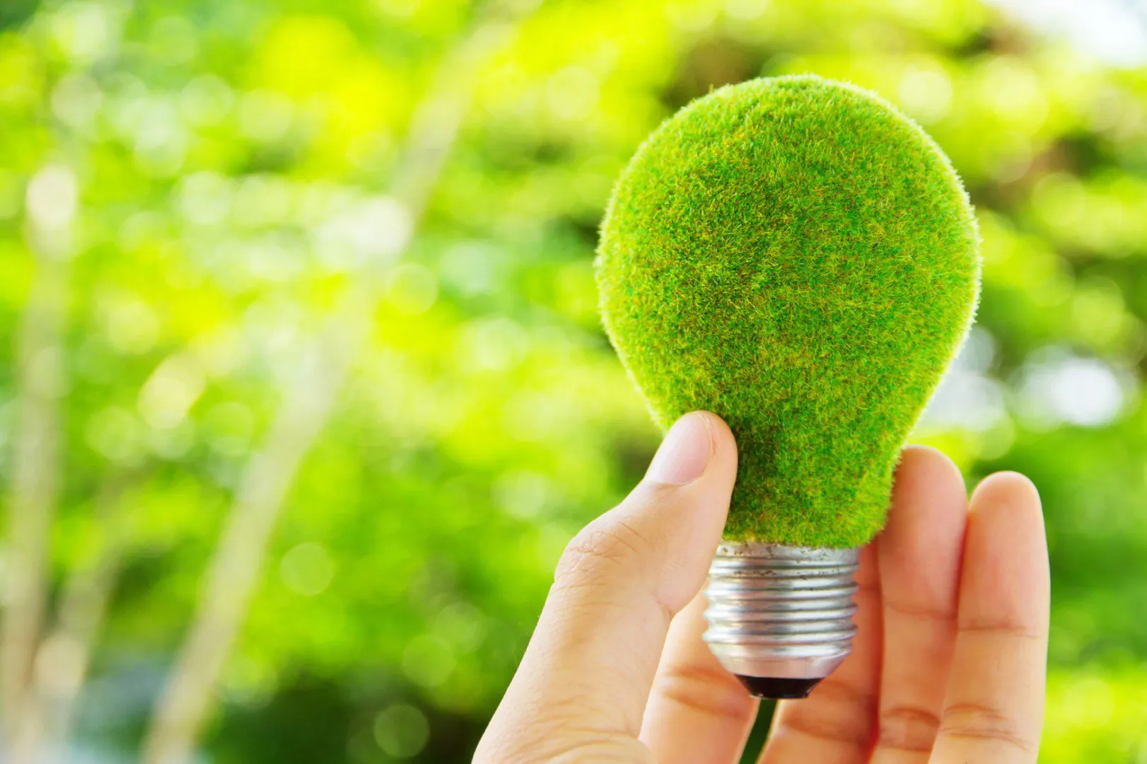 LED lamp in de natuur